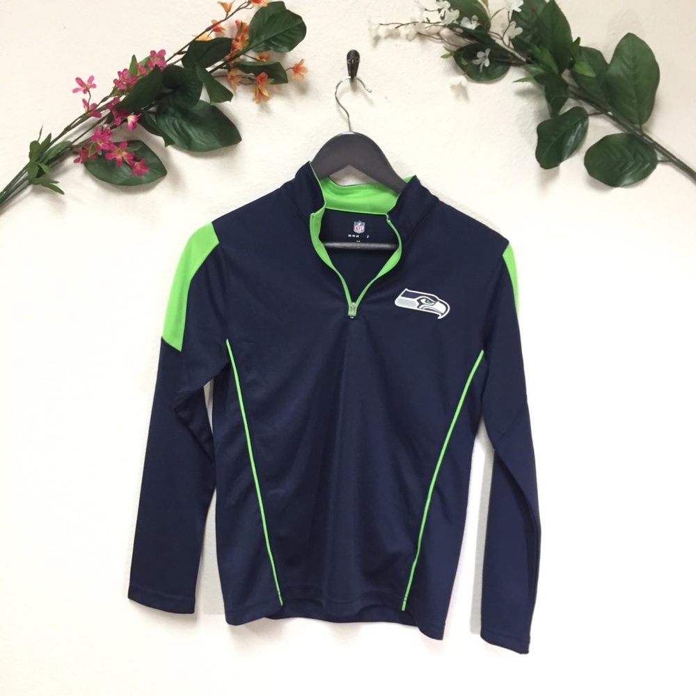 Women’s Seattle Seahawks Half Zip Pullover Medium